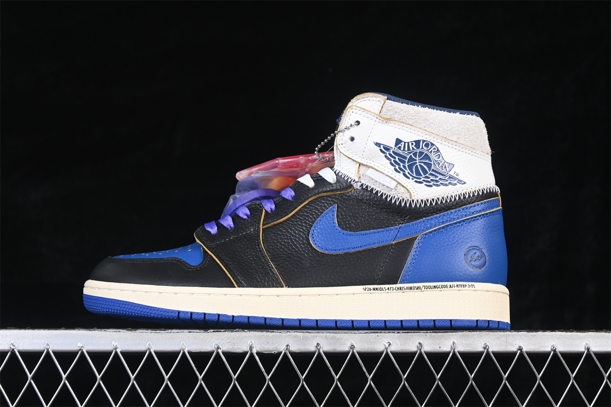 AJ1 Union x Fragment Black and White IO7847-001