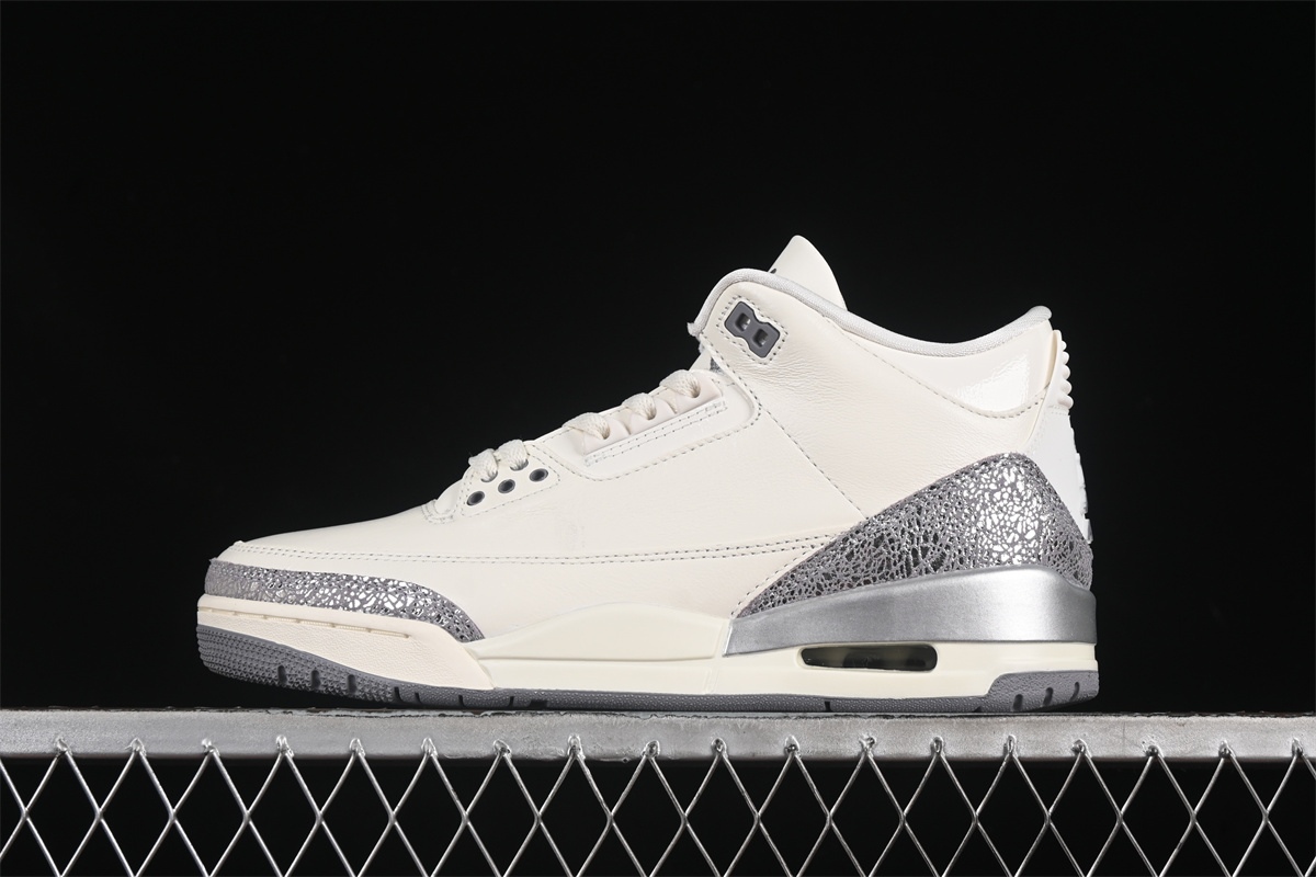 AJ3 Sneaker Retro Sail Metallic Silver CK9246-100