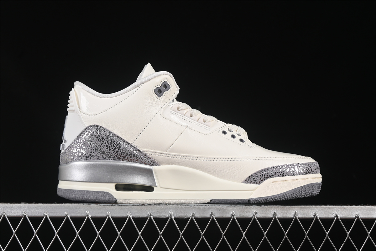 AJ3 Sneaker Retro Sail Metallic Silver CK9246-100 - Image 2
