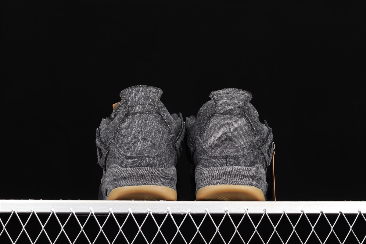 AJ4 Retro Levi's Tagged Black Denim AO2571-001 - Image 5