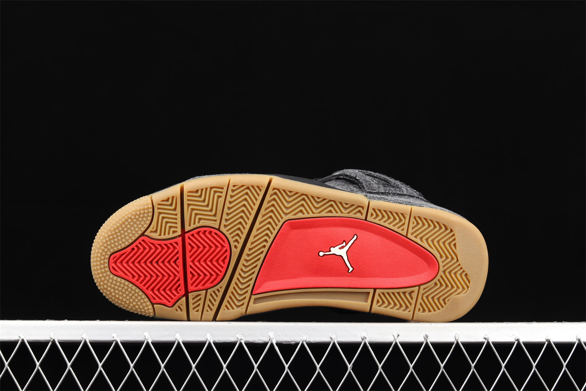 AJ4 Retro Levi's Tagged Black Denim AO2571-001 - Image 6