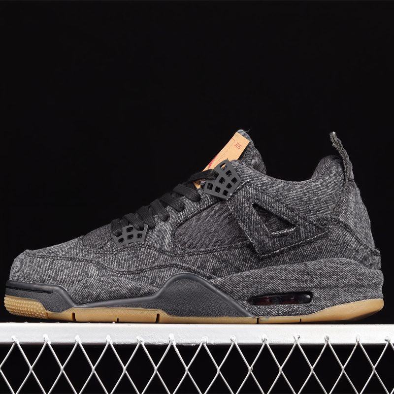 AJ4 Retro Levi's Tagged Black Denim AO2571-001