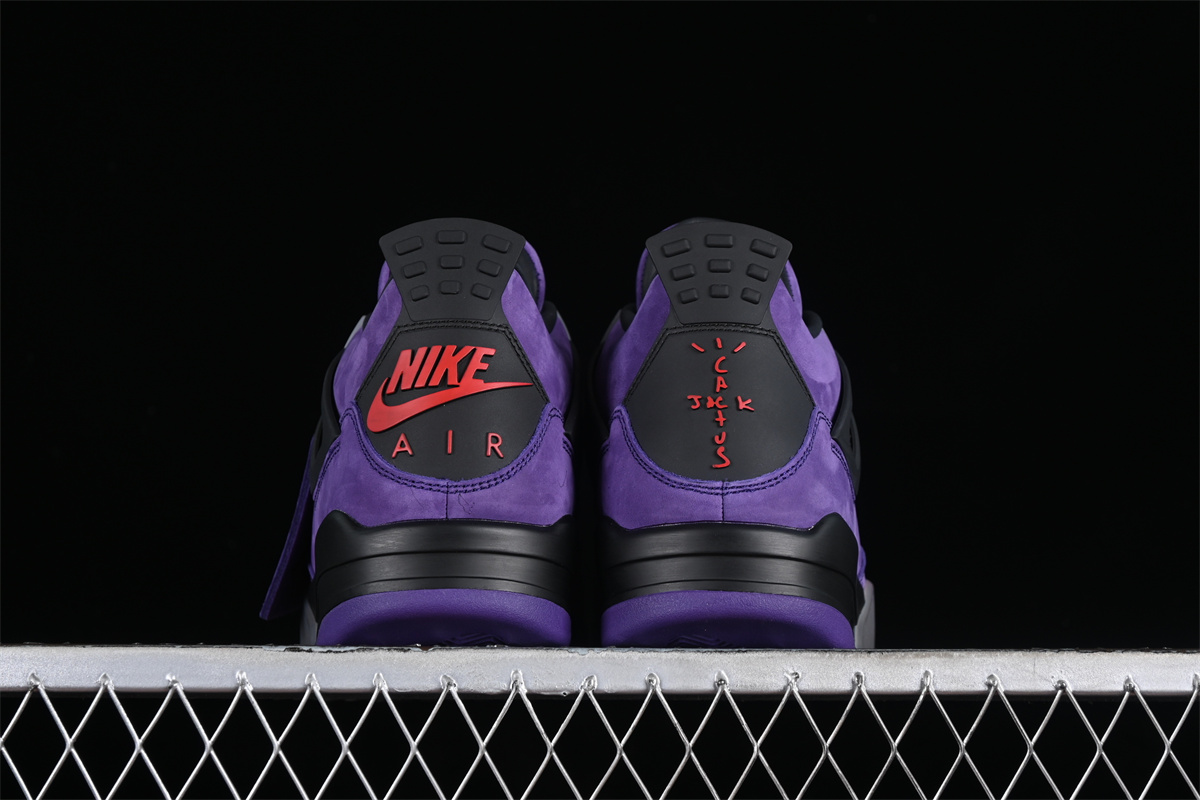 Travis Scott x AJ4 Retro 'Purple Suede -766296 - Image 3