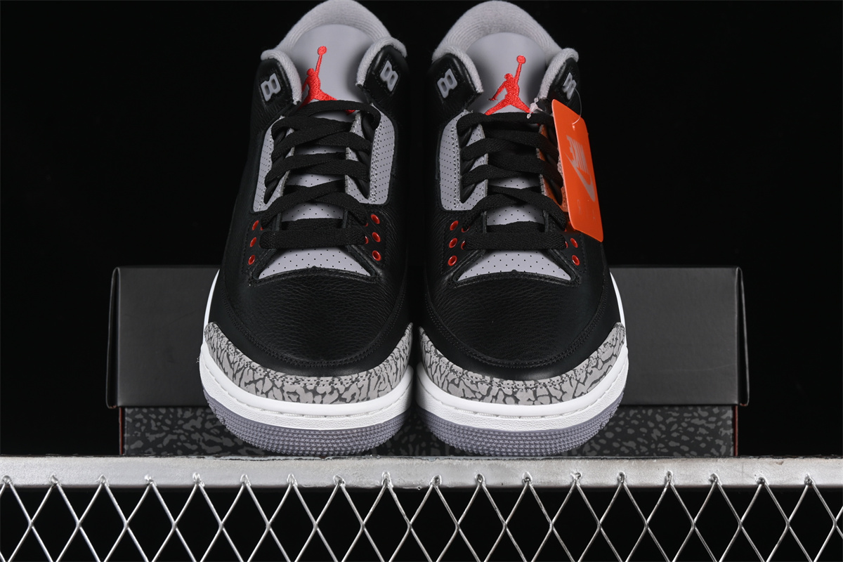 AJ3 Sneaker Retro Black Cement OG DN3707-010 - Image 4
