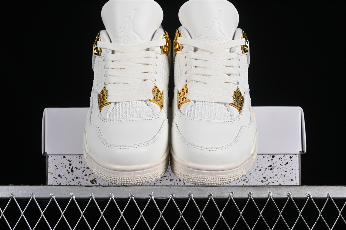AJ4 Retro 'Metallic Gold' Sneaker AQ9129-170 - Image 3