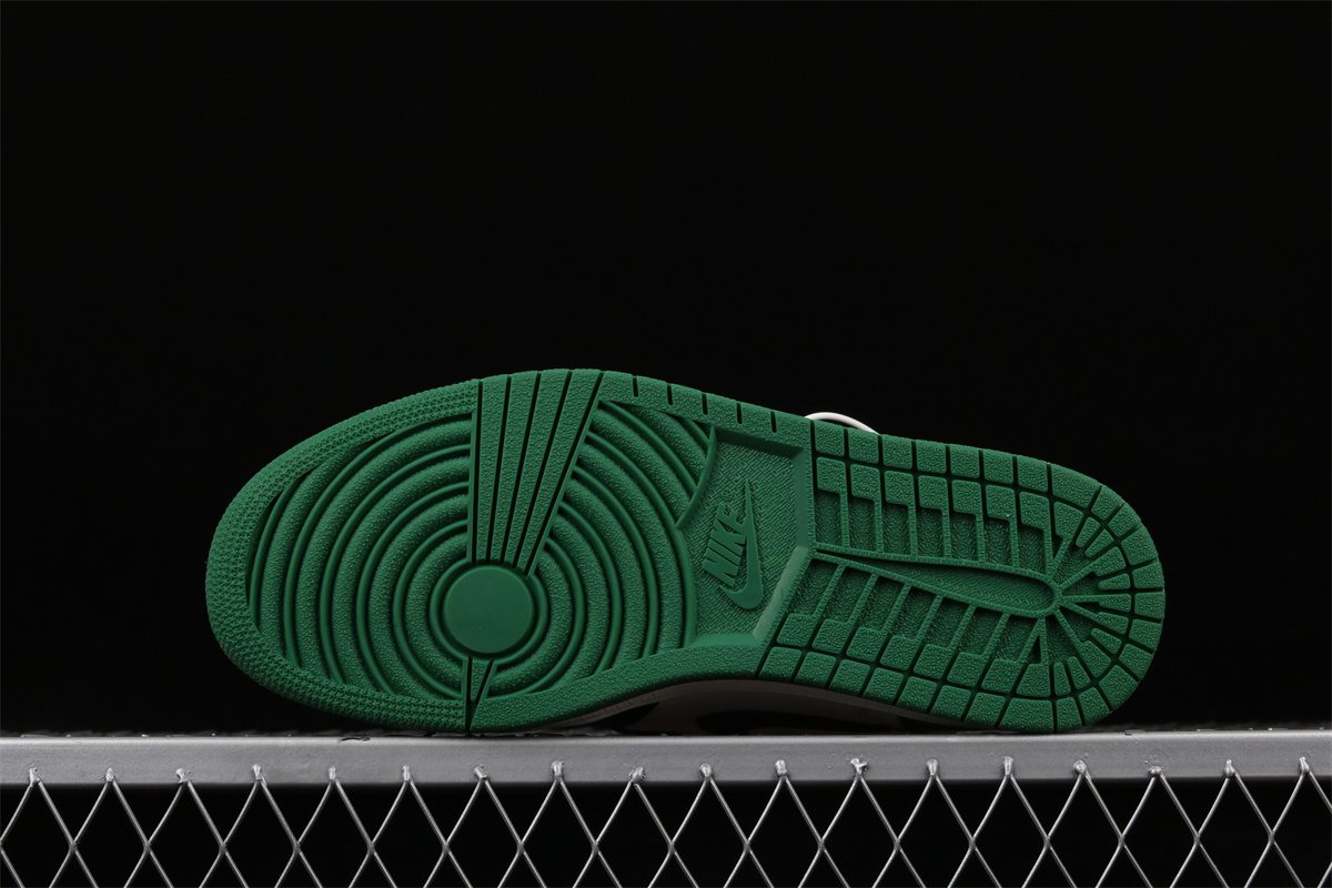AJ1 Retro 1 High OG Pine Green Black Toe Sail White 555088-302 - Image 6
