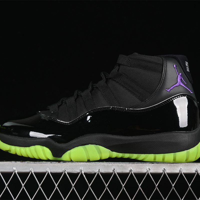 AJ11 Retro Black Green Purple CT8012-003